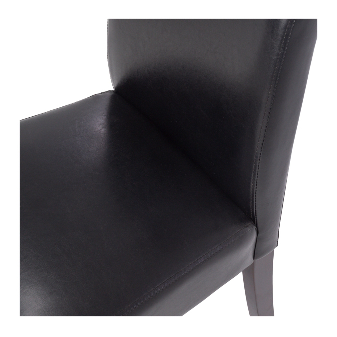Vienna Black Chair Dark Leg image 4
